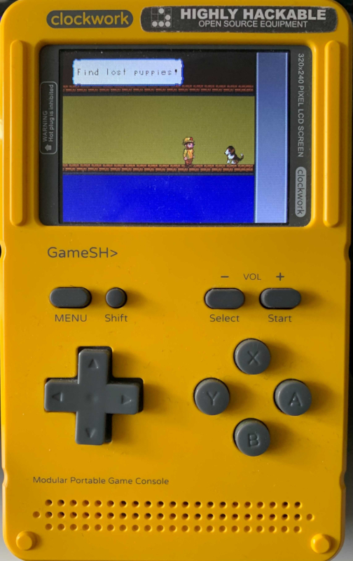 CPi GameShell running Beagle Rescue